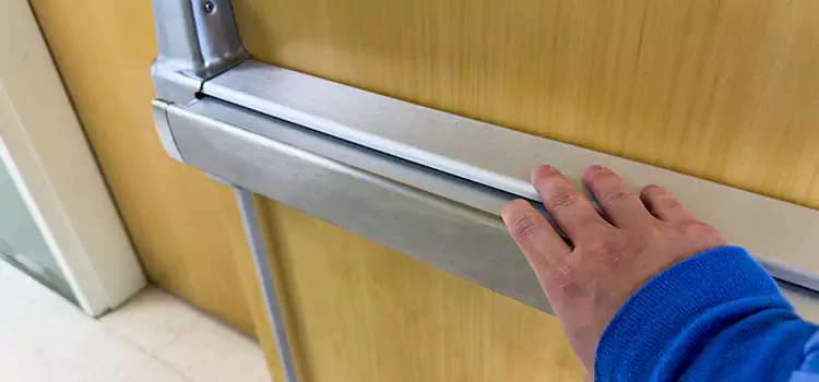 Installing a Push Bar on a Door Brooklin